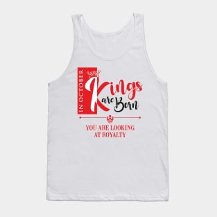 October Birthday King Tank Top